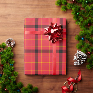 Red, Black & Gold Wrapping Paper
