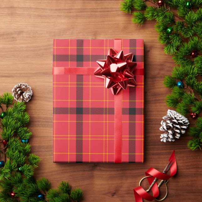Red, Black & Gold Wrapping Paper (Holiday Gift)