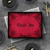 Red Black Gothic Wedding