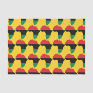 Red, Black & Green Africa Flag Tissue Paper