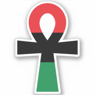 Red, Black & Green Ankh