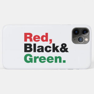 Red, Black & Green. iPhone 11 Pro Max Case