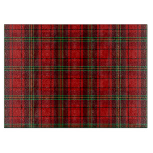 Red Black Green Cosy Plaids  Cutting Board
