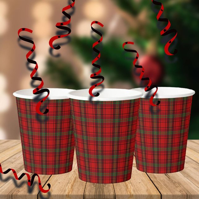 Red Black Green Cosy Plaids  Paper Cups (Creator Uploaded)