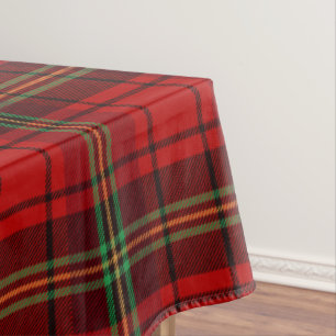 Red Black Green Cosy Plaids Tablecloth