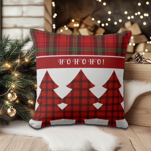 Red Black Green Cosy Tartan Cushion (Creator Uploaded)