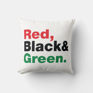 Red, Black & Green. Cushion