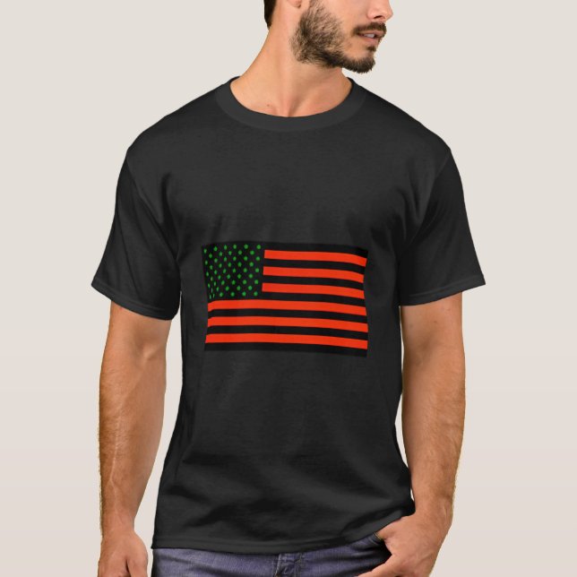 Red Black Green Flag Black Owned Bz African Americ T-Shirt (Front)