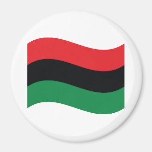 Red, Black & Green Flag Magnet