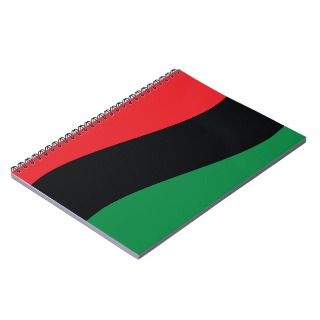 Red, Black & Green Flag Notebook (Left Side)