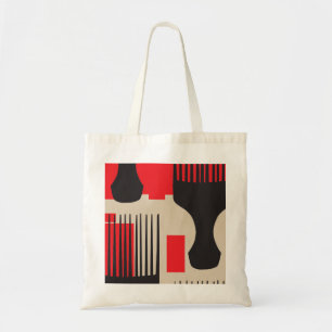 Red Black Hair Comb Afro Pick Tote Bag