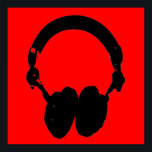 Red Black Headphone Silhouette Pop Art Poster<br><div class="desc">Hip Hop,  R&B,  Rock,  Heavy Metal,  Techno,  Punk,  Rap,  Classic,  African American,  Jazz... . We love music,  we love listening cds,  radio. Enjoying watching video clibs,  mixes,  remixes,  covers.</div>