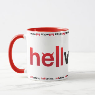 Red & Black hellvetica wordmark – Coffee Cup