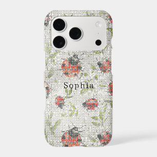 Red Black Ladybugs Sparkle