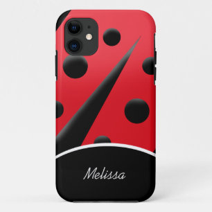 Red/Black Modern Ladybug iPhone 5 Case