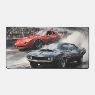 Red & Black Muscle cars  Desk Mat