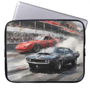 Red & Black Muscle cars  Laptop Sleeve