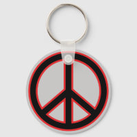 Red & Black Peace Symbol