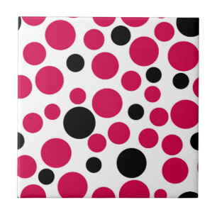 red black peas retro on white background ceramic tile