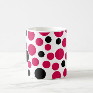 red black peas retro on white background coffee mug