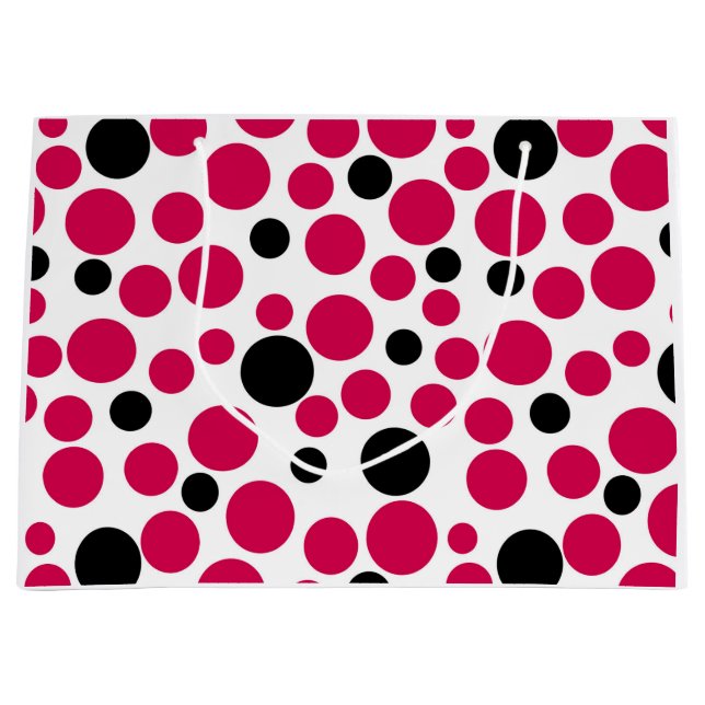 red black peas retro on white background large gift bag (Front)