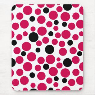 red black peas retro on white background mouse pad