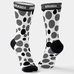 red black peas retro on white background socks