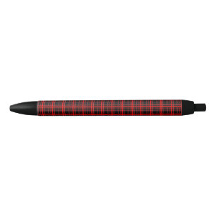 Red & Black Plaid Ink Pen