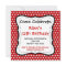 Red Black Polka Dots Birthday Party Invitations