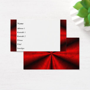 Red Black Rainbow in Leatheroptik Business Cards