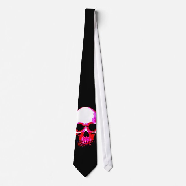 Red Black Skull Tie (Front)