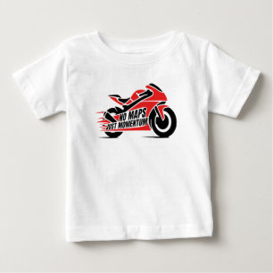 Red Black Sport Motorcycle  Baby T-Shirt