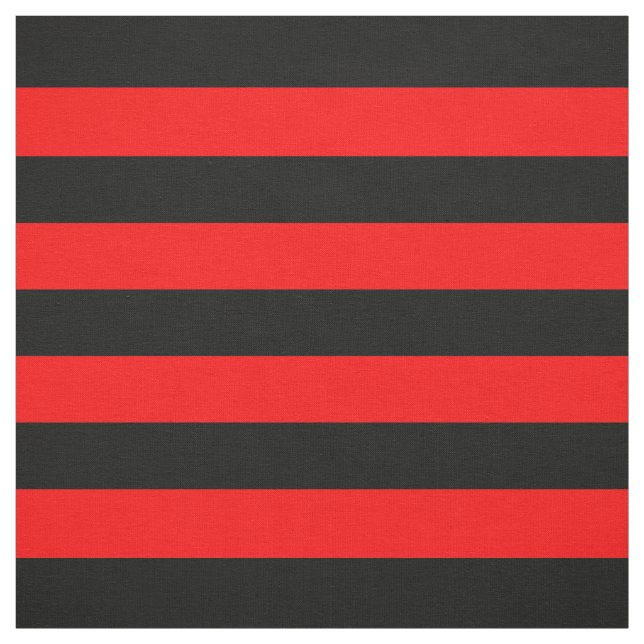 Red/Black Stripes Fabric (Swatch)