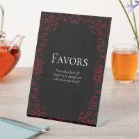 Red & Black Swirl Gothic Wedding