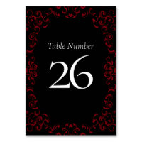 Red & Black Swirl Gothic Wedding