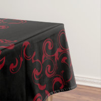 Red & Black Swirl Gothic Wedding