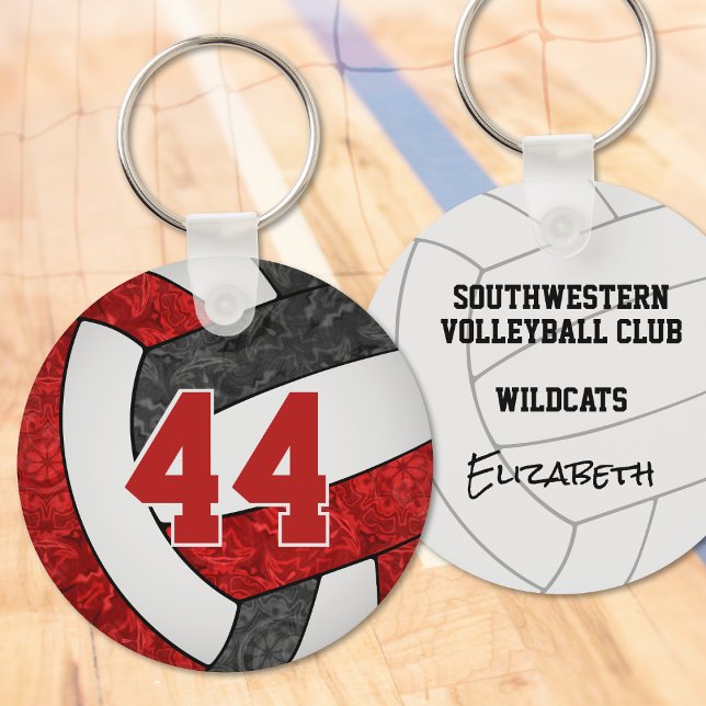 red black volleyball buy single or bulk orders key ring (Creator Uploaded)