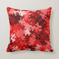 Red/Black/White Abstract 5in1 Cushion 2, see notes