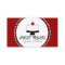 Red Black White Bakery Business Cards