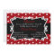 Red, Black, & White Dots Sweet 16 Party Invitation