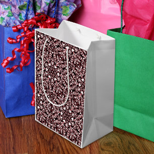 Red, Black, White Hearts  Medium Gift Bag