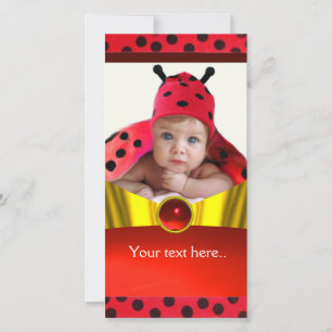 RED BLACK WHITE LADYBUG BABY SHOWER PHOTO TEMPLATE