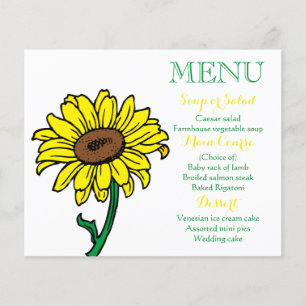 Red, Black & White Menu Wedding Stars Love Quote