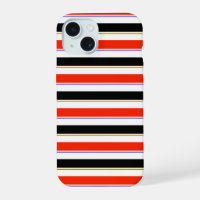 Red Black White Stripes Lines Pattern Design