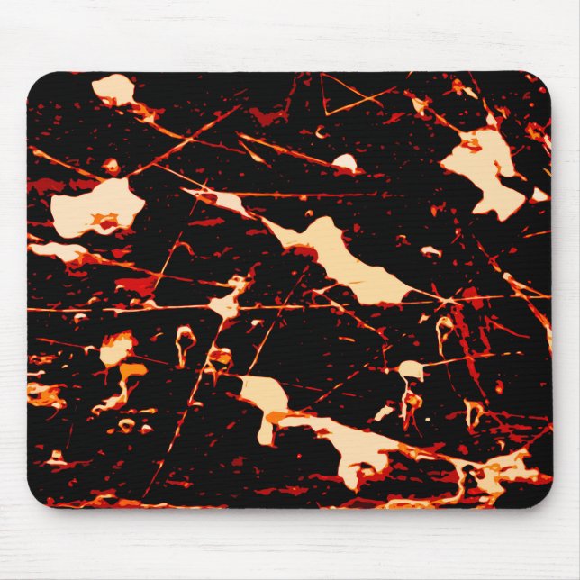 Red Black White Yellow Mouse Pad (Front)