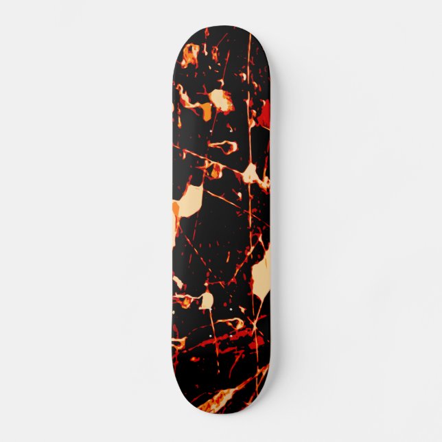 Red Black White Yellow Skateboard (Front)