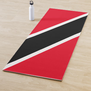 Red Black White Yoga Mat
