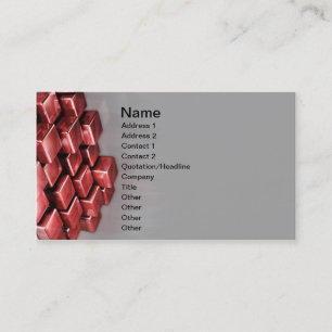 Red Blocks Business Card