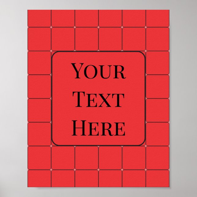 Red Blocks Poster (Front)
