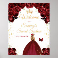 Red Blonde Hair Princess Sweet Sixteen Welcome